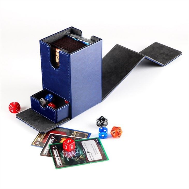 Custom Deck Box Outdoor Deck Box Leather Storage Card Deck Boxes 5