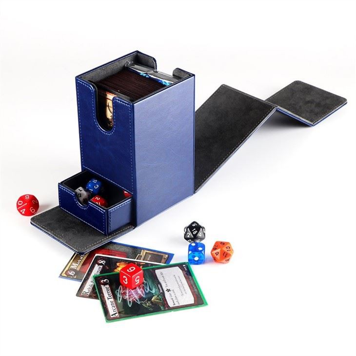 Custom Deck Box Outdoor Deck Box Leather Storage Card Deck Boxes 4